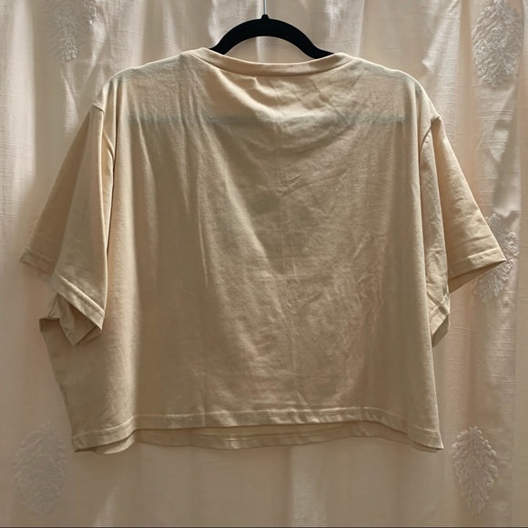 Teddy Bear Turning into Green Alien Cropped Tee NWOT - Picture 6 of 9